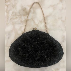 Vintage Beaded Sequin Evening Clutch Bag